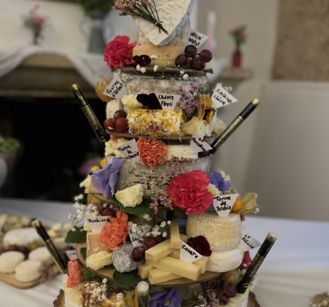Pièce montée de fromages
