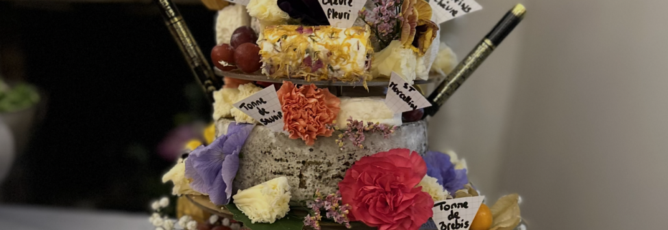 Pièce montée de fromages